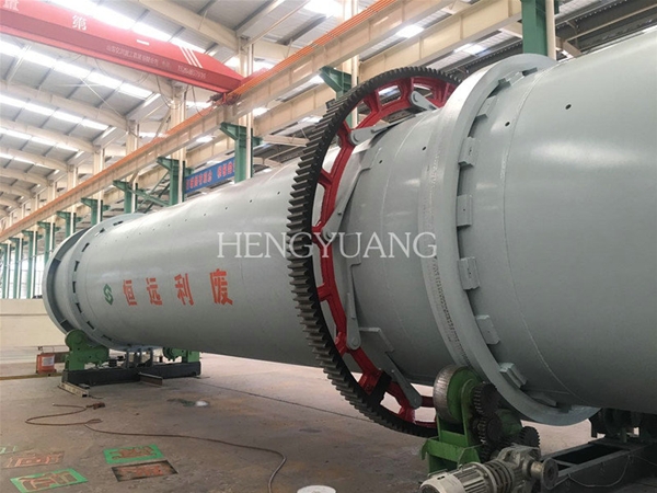 Waterfall type rotary kiln